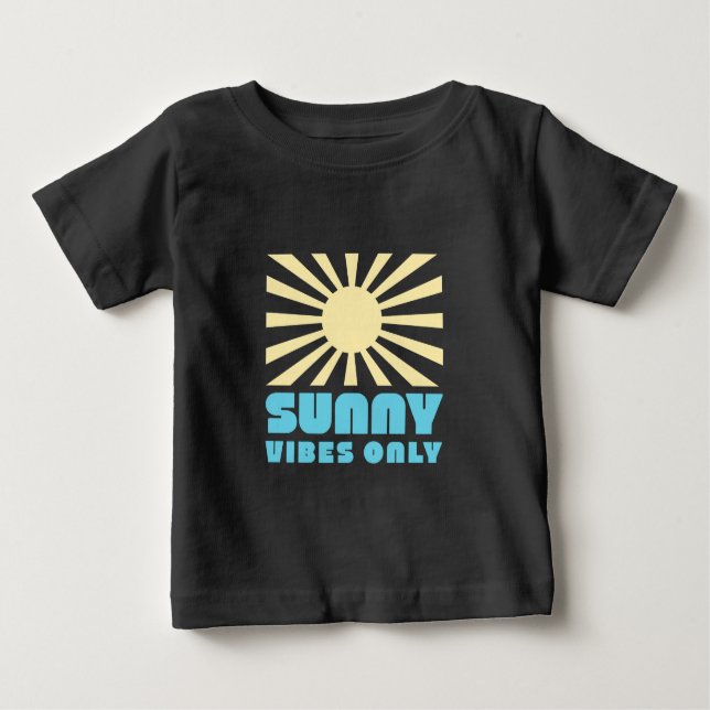 Endast sunny Vibes - fetstil Retro Sunshine Graphi T Shirt (Framsida)
