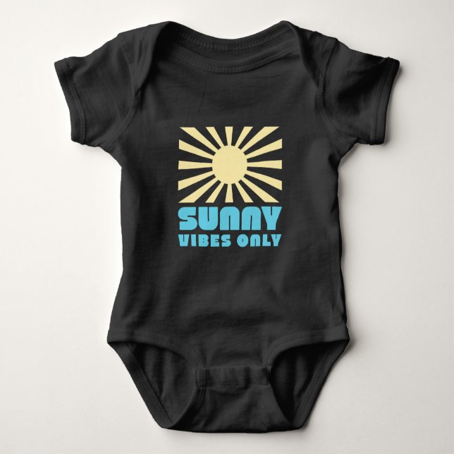 Endast sunny Vibes - fetstil Retro Sunshine Graphi T Shirt (Framsida)