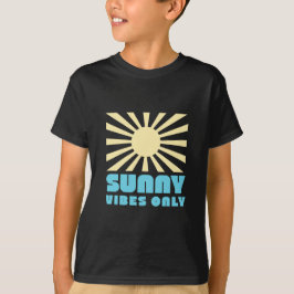 Endast sunny Vibes - fetstil Retro Sunshine Graphi T Shirt