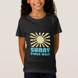 Endast sunny Vibes - fetstil Retro Sunshine Graphi T Shirt