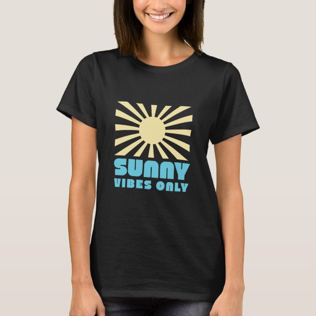 Endast sunny Vibes - fetstil Retro Sunshine Graphi T Shirt (Framsida)