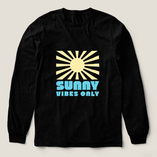 Endast sunny Vibes - fetstil Retro Sunshine Graphi T Shirt (Design framsida)