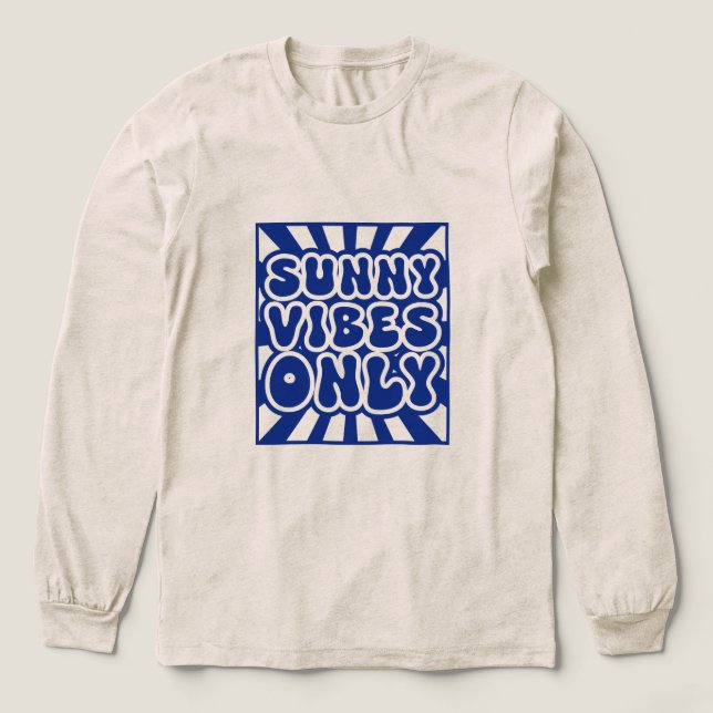 Endast Sunny Vibes - Vintage Groovy Energy T Shirt (Design framsida)