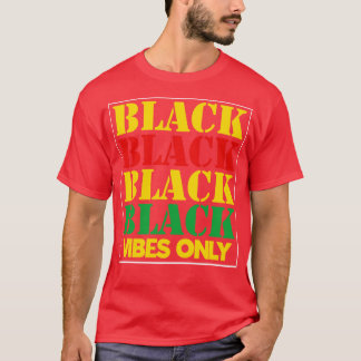 Endast svarta svarta svarta svarta viskar t shirt