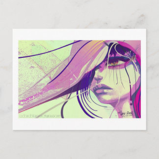 Endast till hälften galen vykort