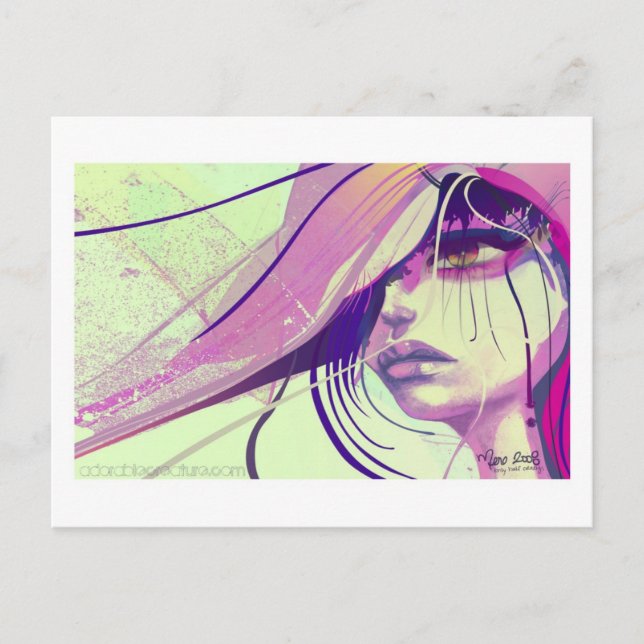 Endast till hälften galen vykort (Framsida)