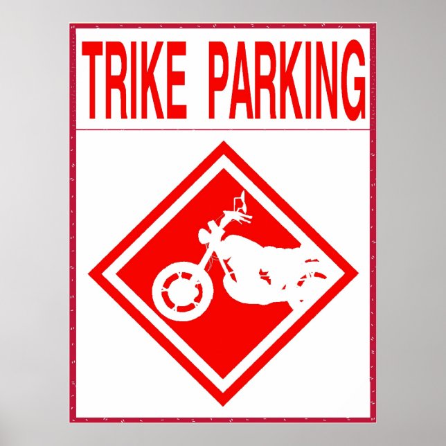 Endast Trike Parking Poster (Framsidan)