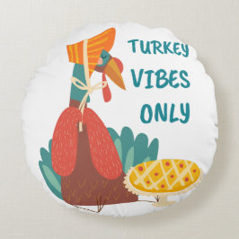 Endast Turkiet Vibes Rund Kudde