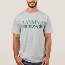 Endast typsnitt T-Shirt för Taymyr Samoyeds
