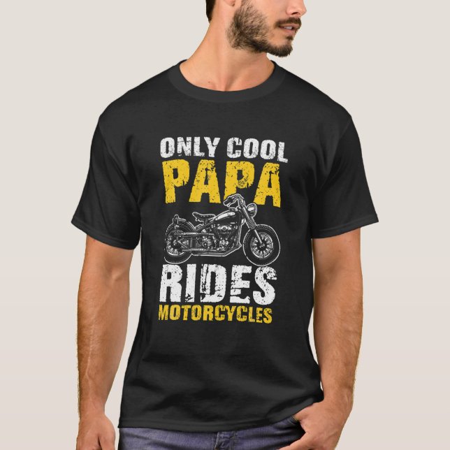 Endast Underbara motorcyklar Pappa Res Funny motor T Shirt (Framsida)