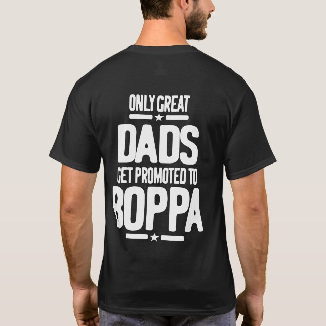 Endast Underbart Pappor kan befordras till Boppa T Shirt (Baksida)