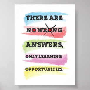 Endast utbildningsmöjligheter - Positiv inlärning Poster