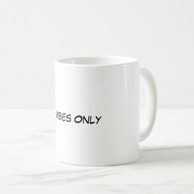 Endast vänliga vibes kaffemugg (Framsida höger)