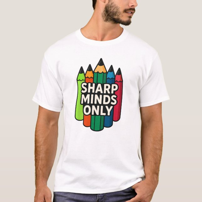 Endast vassa minnen Färgpenna T Shirt (Framsida)