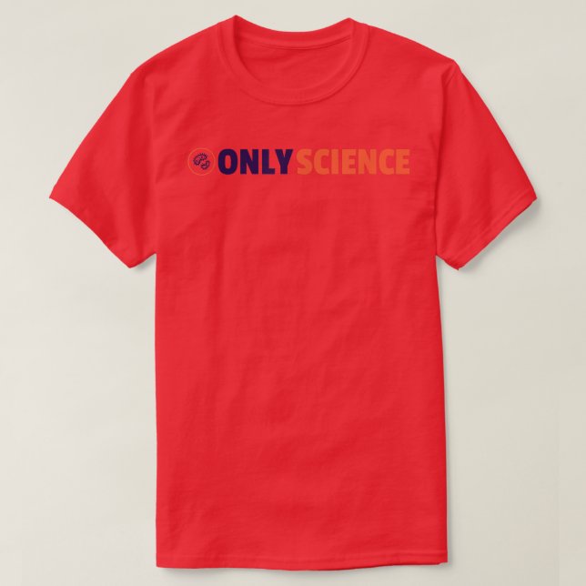 Endast vetenskap - Science Fläkt T Shirt (Design framsida)