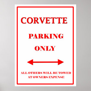 Endast Vette Parking Poster