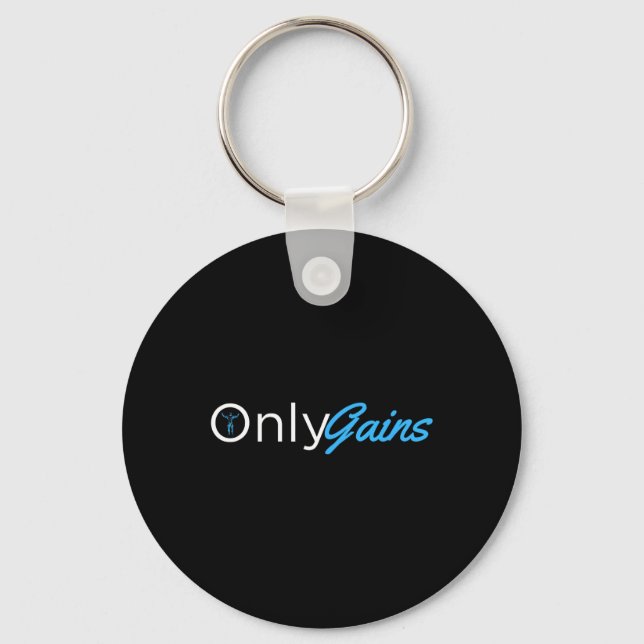 Endast vinster - Onlygains Funny Manar Fitness Bod Nyckelring (Framsida)