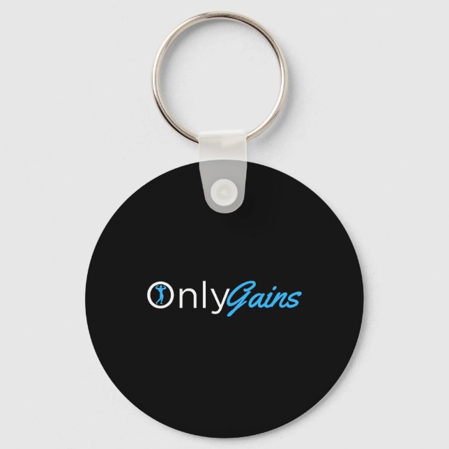 Endast vinster - Onlygains Funny Manar Fitness Bod Nyckelring (Framsida)
