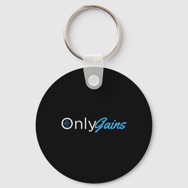 Endast vinster - Onlygains Funny Women's Fitness B Nyckelring (Framsida)