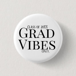 Endast vit/svart studenten Vibes Knapp