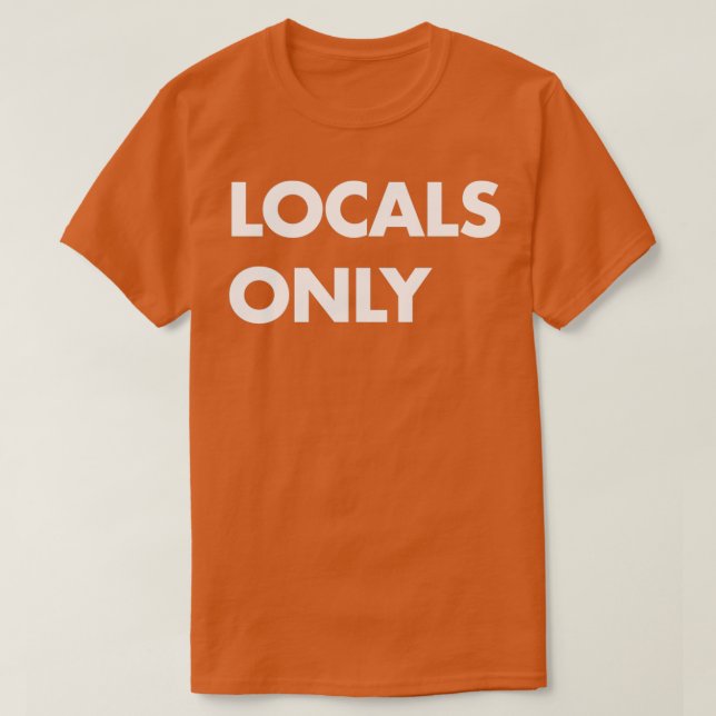 Endast vita platser t shirt (Design framsida)