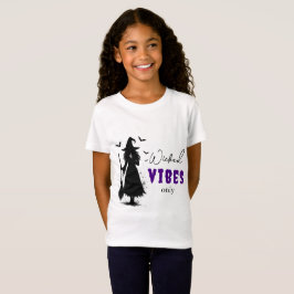 "Endast Wicked Vibes" - Halloween Black Witch - T Shirt