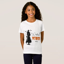 "Endast Wicked Vibes" - Halloween Black Witch - T Shirt