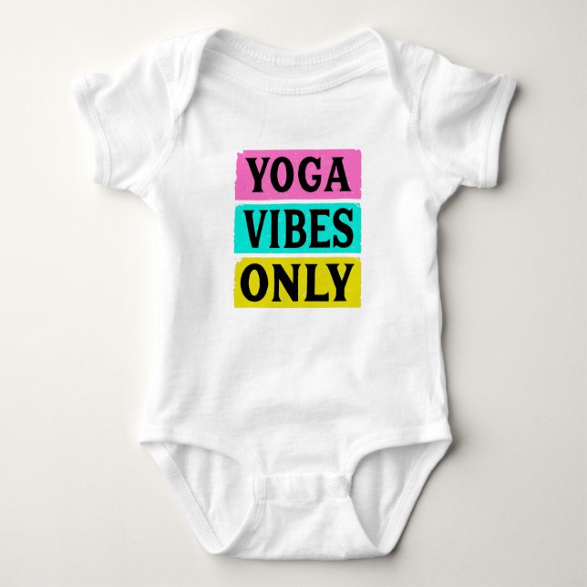 Endast Yoga vibes T Shirt (Framsida)