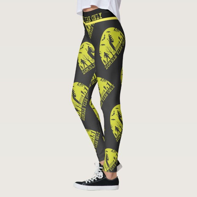 Endast Zombie Vibes Leggings (Vänster)