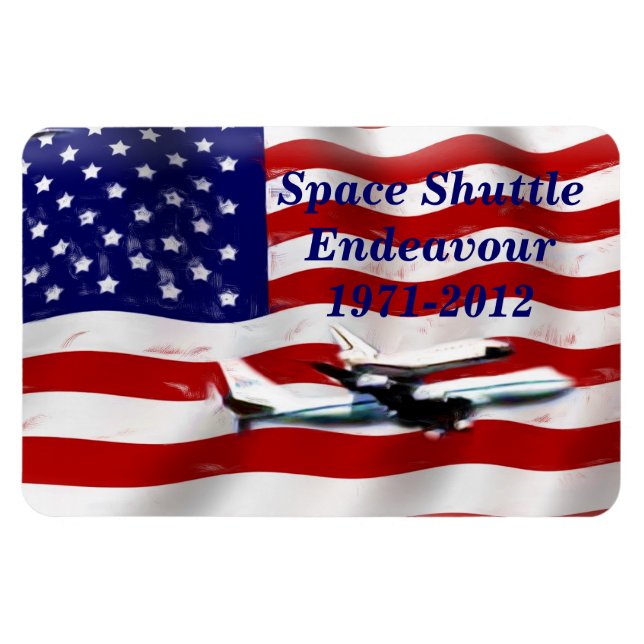 Endeavor-USA,1971-2012_Premium Flexi Magnet (Horisontell)