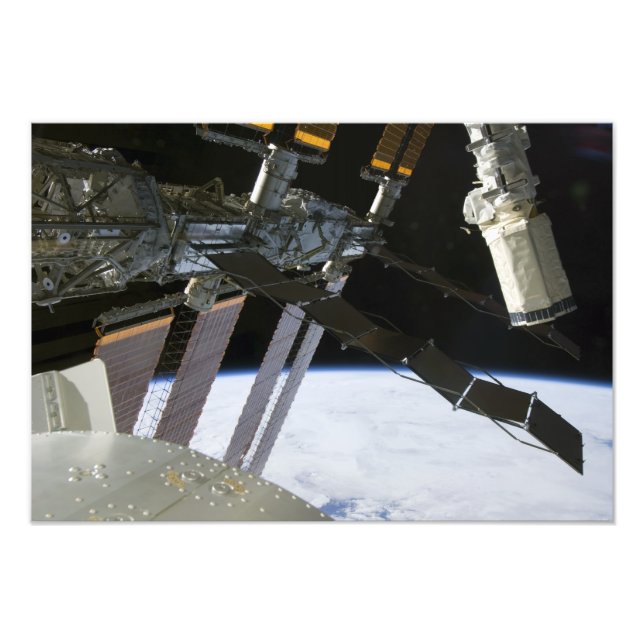 Endeavors arm mitt i Internationell rymdstation Fototryck (Framsidan)