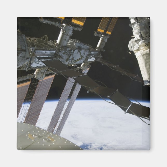 Endeavors arm mitt i Internationell rymdstation Magnet (Framsidan)