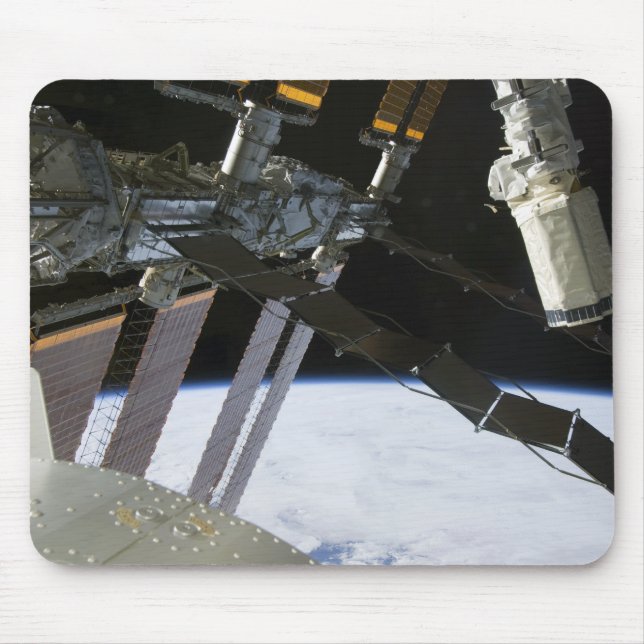 Endeavors arm mitt i Internationell rymdstation Musmatta (Framsidan)