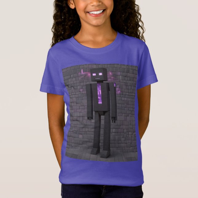 Enderman Statue T Shirt (Framsida)