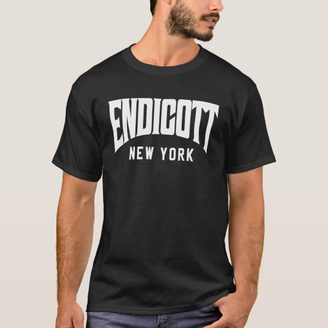 Endicott New York T Shirt (Framsida)
