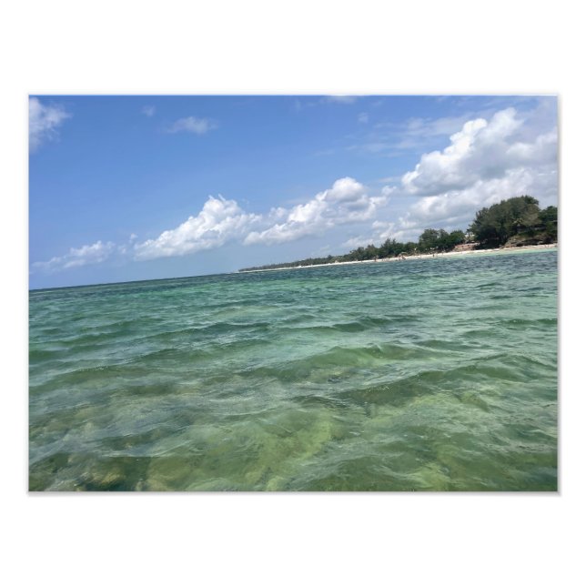 Endless Blue – Indiska oceanens kustfototryck Fototryck (Framsidan)