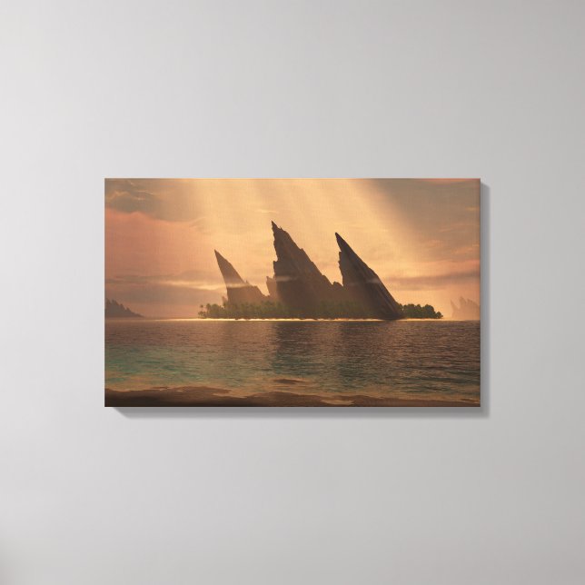 Endless Blue (Sunbeam) Canvastryck (Framsida)