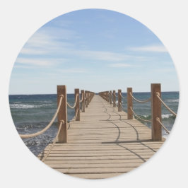 Endless Bridge - fästmärke Runt Klistermärke