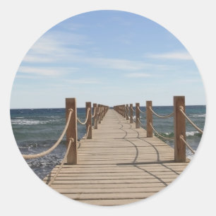 Endless Bridge - fästmärke Runt Klistermärke
