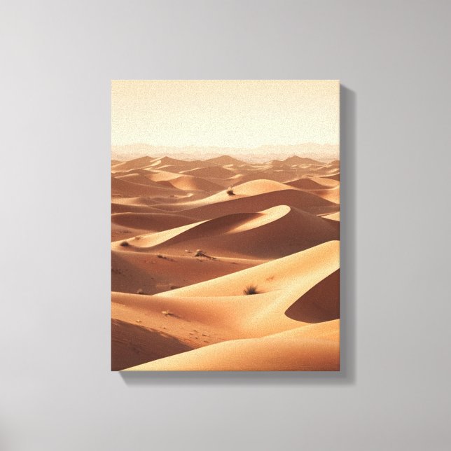 Endless Desert Horizons Wall Panel Canvastryck (Framsida)