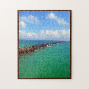 [Endless Horizon] Jetty vid Sten i Serene Ocean Hi Pussel