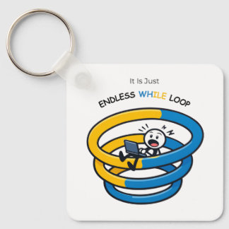 Endless Loop Aware Python Developer | Keychain Nyckelring