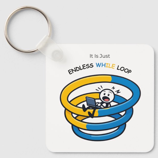 Endless Loop Aware Python Developer | Keychain Nyckelring (Framsida)