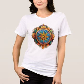 "Endless Rörelse: Rustic Wheel of Progress T-Shirt