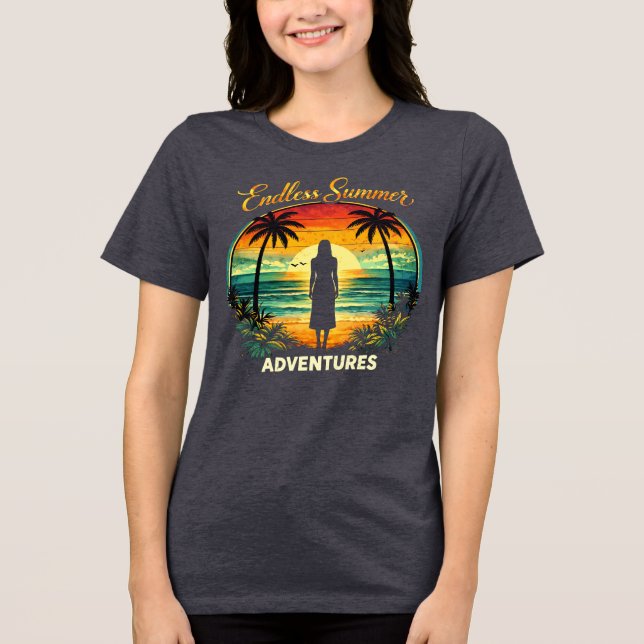 Endless Summer Adventure  T Shirt (Framsida)