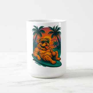 Endless Summer Bulldog - Retro Surfa Kaffemugg