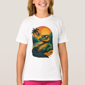 Endless Summer Crokodile - Retro T Shirt