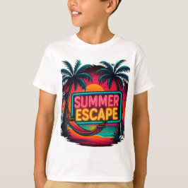 Endless Summer Escape - Retro Sunset Äventyr T Shirt