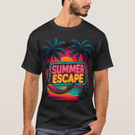 Endless Summer Escape - Retro Sunset Äventyr T Shirt