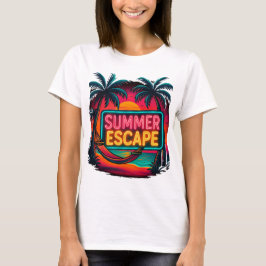Endless Summer Escape - Retro Sunset Äventyr T Shirt